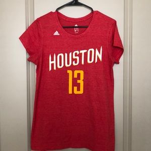 Women’s Houston Rockets Red TShirt- Adidas XL